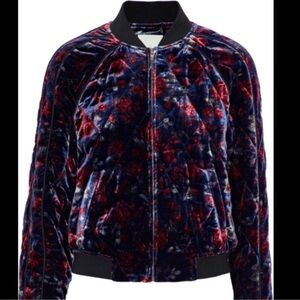 Joie Mace Quilted Bomber Jacket Large